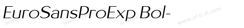 EuroSansProExp Bol字体转换